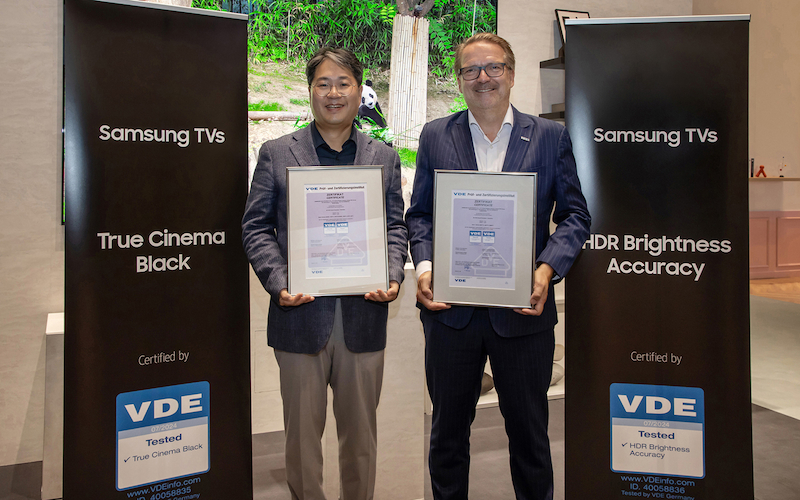 Televizorji Samsung 2024 Neo QLED in QLED so prejeli prve certifikate VDE za odličnost kakovosti slike v panogi